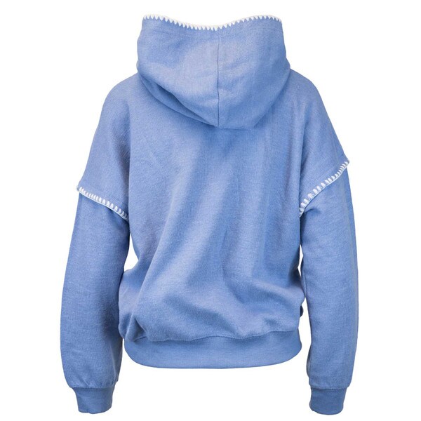 SWEATSHIRT HOOD UTAH STATE CROCHET EDGE MV SPORT